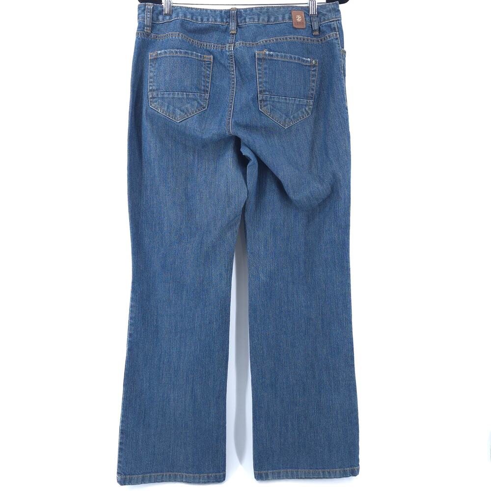 Izod Comfort Country Prep Ranch Classic Fit Bootcut Jeans Stretchy Dark Wash 12R - Picture 9 of 13
